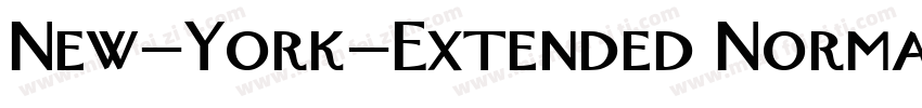 New-York-Extended Normal字体转换
